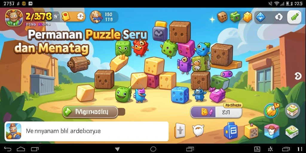 Screenshot permainan 2757 menampilkan tantangan puzzle yang menarik.