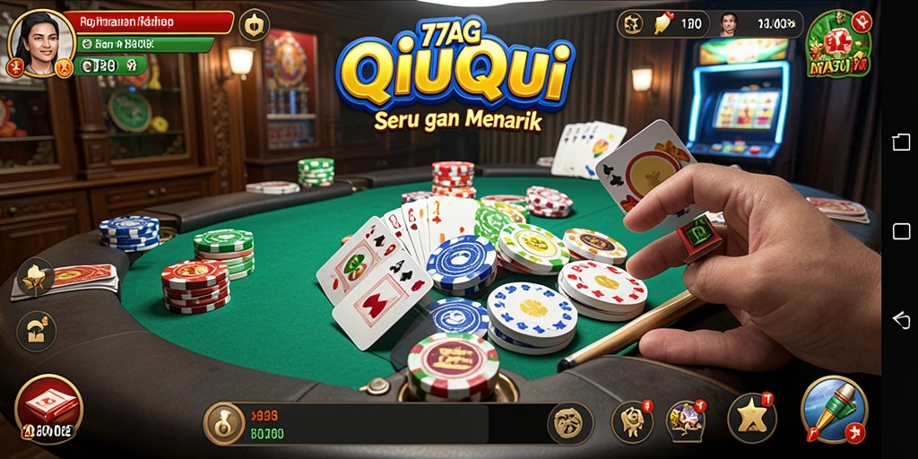 Screenshot menunjukkan gameplay seru dan interaksi pemain di 77AG.