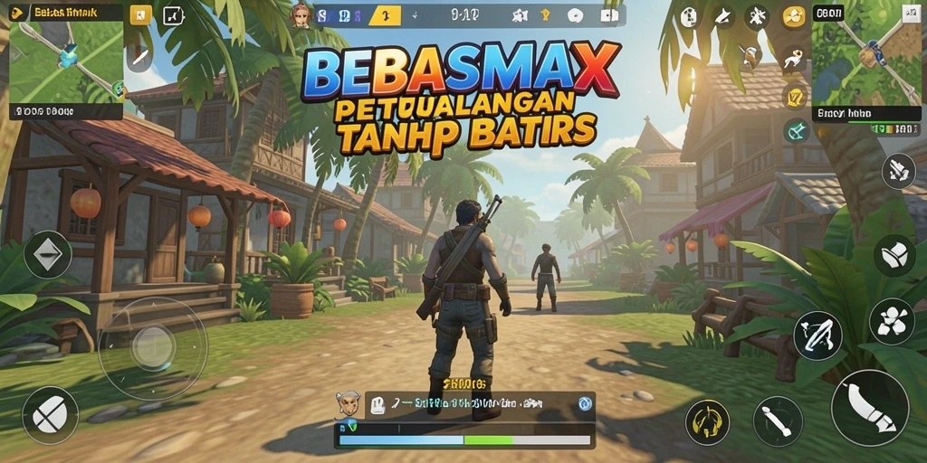Gameplay menakjubkan di dunia terbuka BEBASMAX.