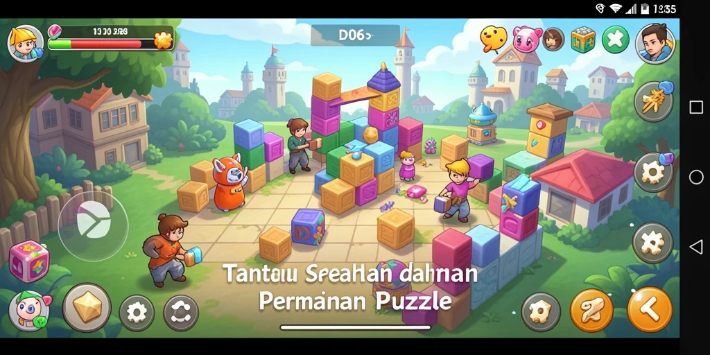 Screenshot D06 menampilkan momen seru dalam menyelesaikan teka-teki.