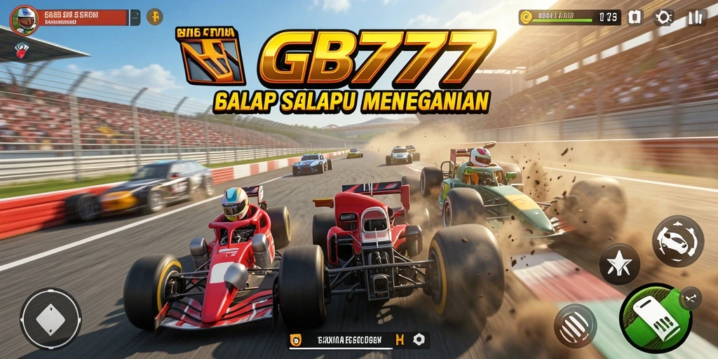Tampilan gameplay seru dari balapan di GB777.
