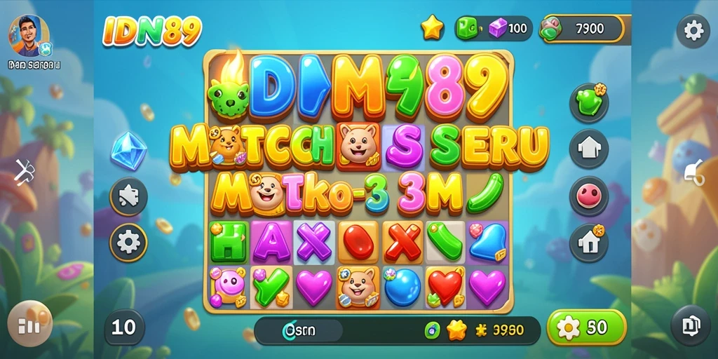 Tampilan menarik dan gameplay seru dari IDN89 Match-3.