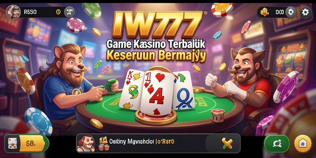 Tampilan menawan dari gameplay IW777 yang penuh aksi Kasino.
