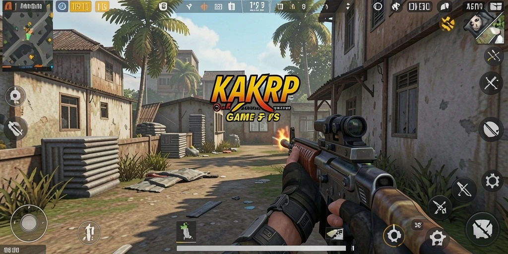 Tampilan gameplay KAKRP menampilkan aksi tembak-menembak yang intens dan grafis menakjubkan.