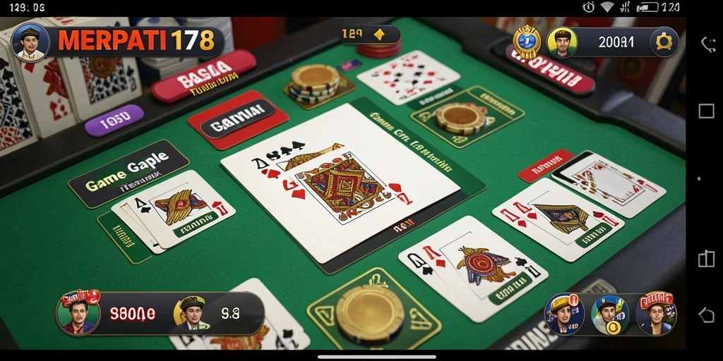 Tampilan gameplay seru Gaple di MERPATI178 yang menarik.