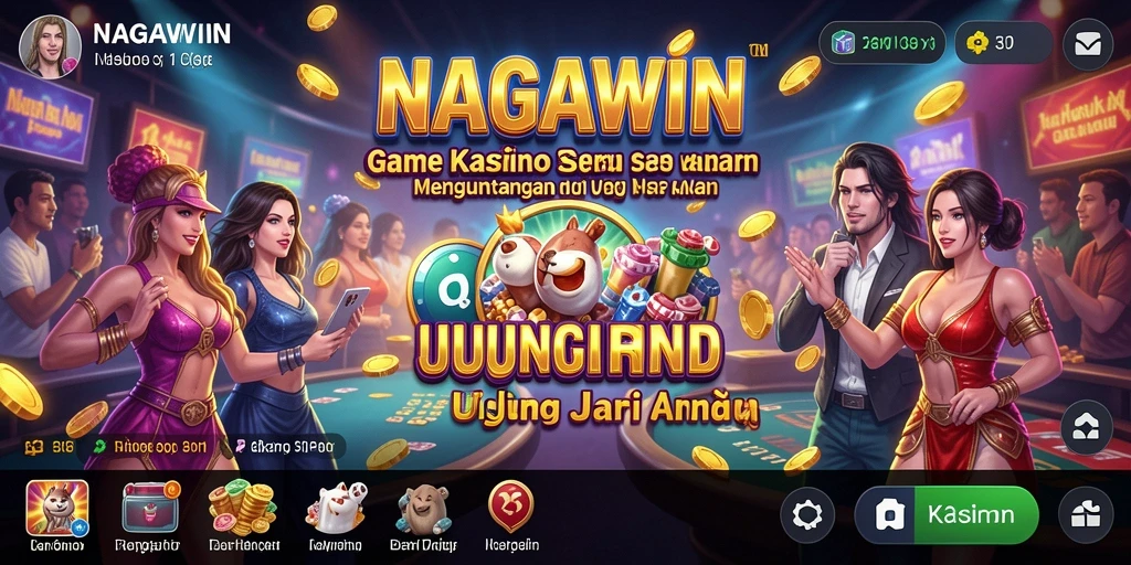 Screenshot gameplay NAGAWIN menampilkan suasana permainan Kasino yang seru.