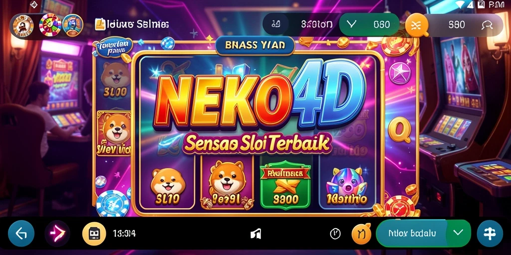 Tampilan gameplay Slot di NEKO4D yang menarik dan penuh warna.