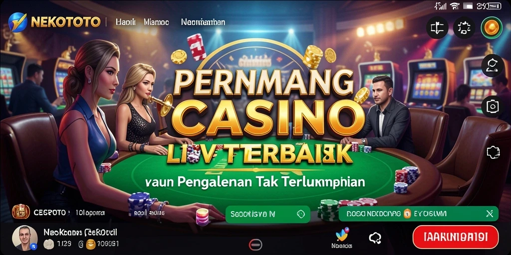 Tampilan gameplay menarik di aplikasi Live Casino NEKOTOTO.