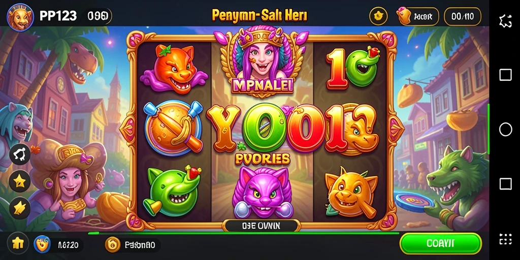 Tampilan gameplay seru di permainan slot PP123.