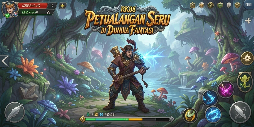 Tampilan gameplay petualangan yang menegangkan dan seru dalam RK88.