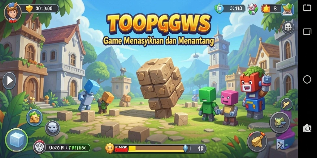 Gameplay seru dan menantang dari TOOPGWS dengan berbagai teka-teki.