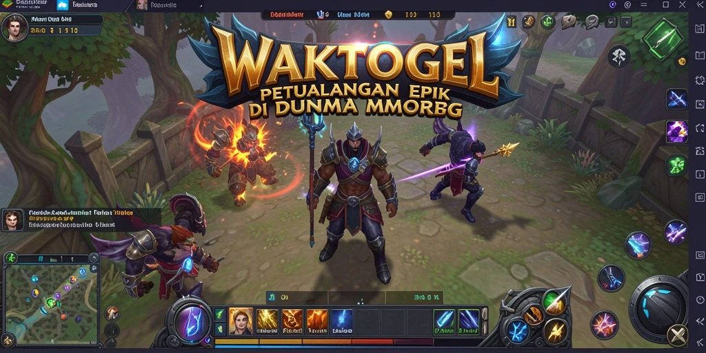 Tampilan gameplay menakjubkan dari WAKTOGEL dalam dunia MMORPG.