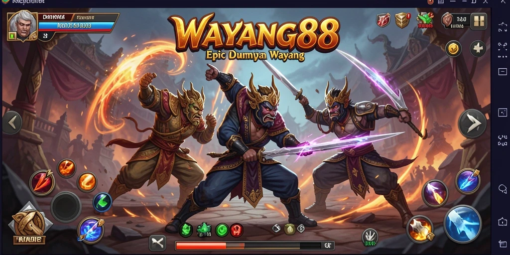 Tampilan gameplay WAYANG88 dengan serangan aksi yang mendebarkan.